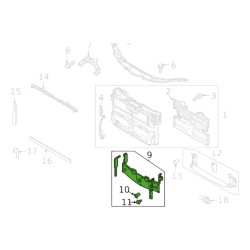 DEFLECTOR CENTRAL DE AIRE DELANTERO CX30 2020 - 2025