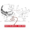 BASE DE FARO DE NIEBLA DERECHO MITSUBISHI XPANDER CROSS 2024 - 2026