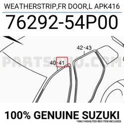 EMPAQUE DE PUERTA DELANTERA IZQUIERDA VITARA 2006 - 2023