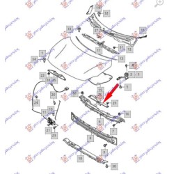 TOLVA SUPERIOR DE MARCO RADIADOR SWIFT 2018- 2024