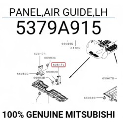 TOLVA DEFLECTORA DELANTERA IZQUIERDA MIRAGE G5 2022 - 2025