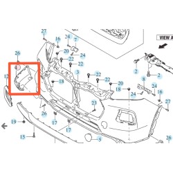 MOLDURA INFERIOR DERECHA DELANTERO PARACHOQUES GRAND VITARA 2022 - 2026