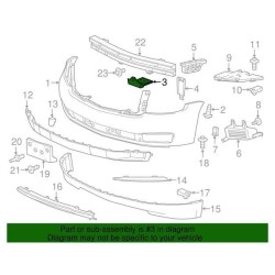 SOPORTE INFERIOR DE FASCIA DELANTERA L/R  SUBURBAN / ESCALADE 2015-2020