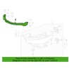 GUIA DE FARO IZQUIERDO MAZDA 3 2019 2025