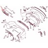 SOPORTE CENTRAL DE COMPONENTES INTERNOS DE FASCIA TRASERA MERCEDES-BENZ GLC 300 2016 - 2018