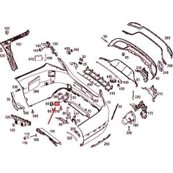 SOPORTE INFERIOR DERECHO DE FASCIA MERCEDES-BENZ GLC 300 2016 - 2018