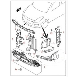 TOLVA INFERIOR IZQUIERDA DE MOTOR SWIFT 2018 -2024