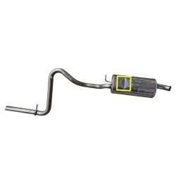 SILENCIADOR TRASERO DE ESCAPE COMPLETO VOLKSWAGEN VOYAGE 2009 - 2016