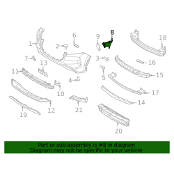 CONDUCTO DE AIRE DE LA FASCIA DELANTERA DERECHO NISSAN ROGUE 2021 - 2023
